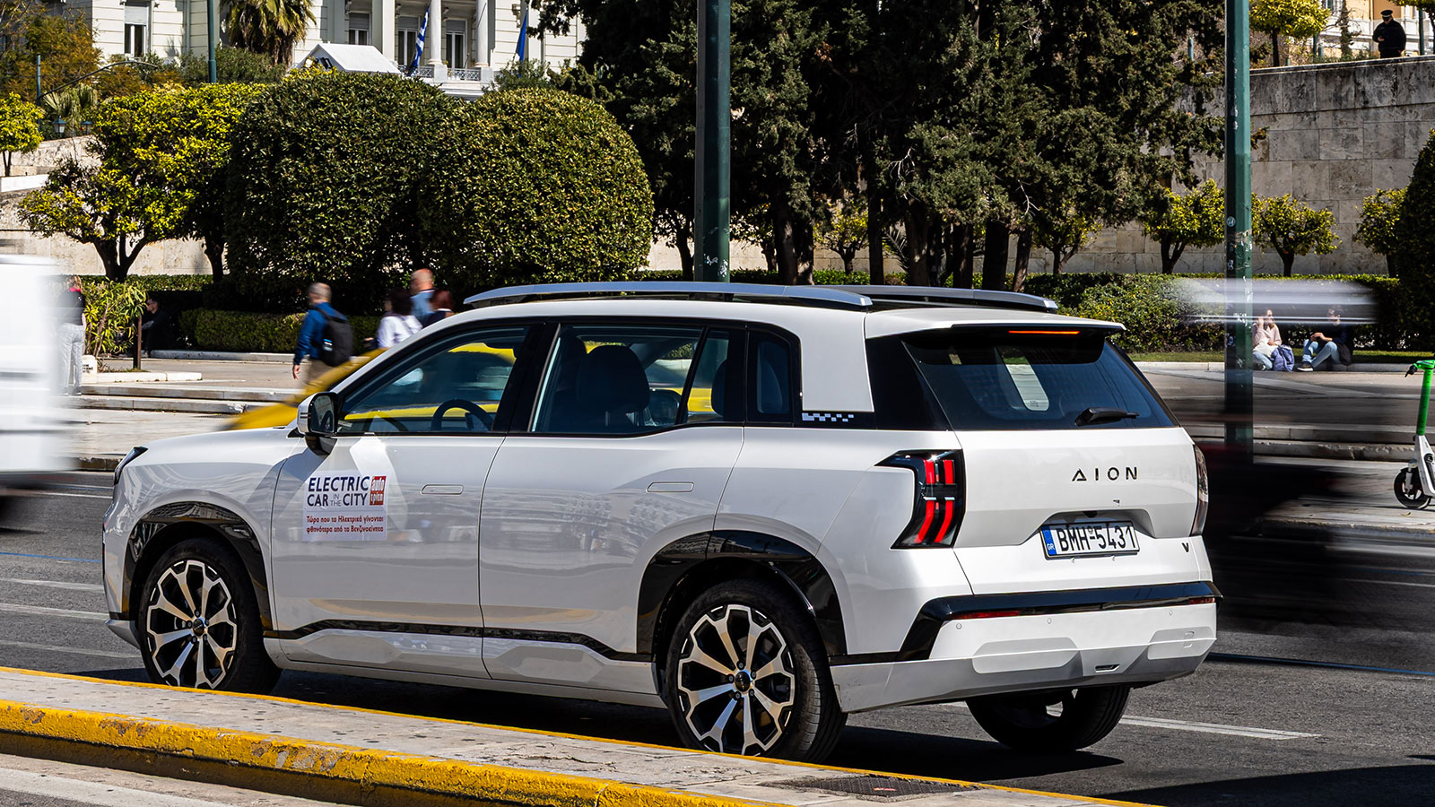 Μετά την ολοκλήρωση του Electric in the City 2026 το trip στον ψηφιακό πίνακα του AION V έγραφε κατανάλωση 13,2 kWh/100 χλμ.